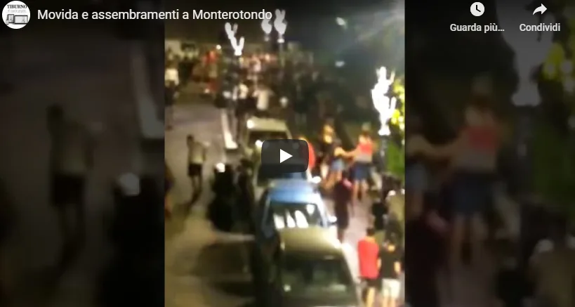 MONTEROTONDO - festeggiamenti e movida davanti a Palazzo Orsini (VIDEO)
