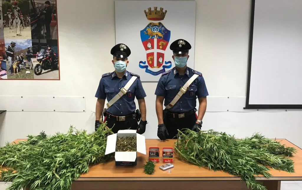 arresto carabinieri capena marijuana