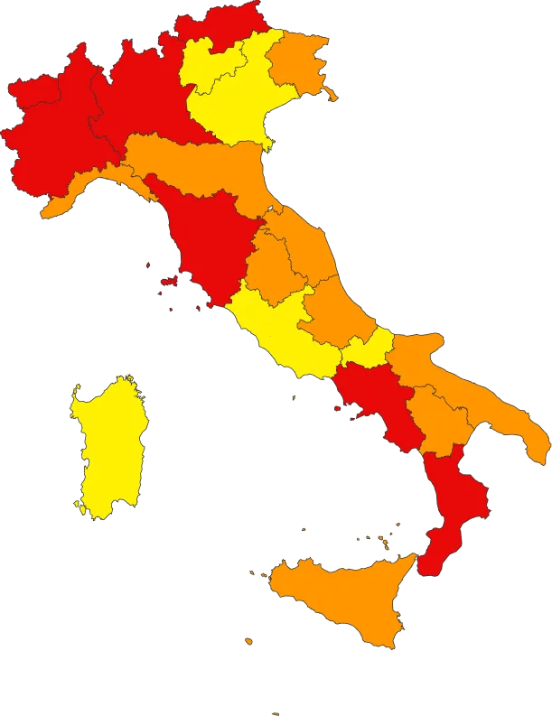 lazio zona gialla