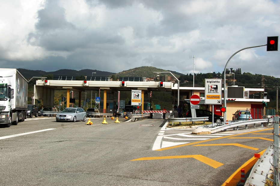Il Casello autostradale dell'A24 di Vicovaro