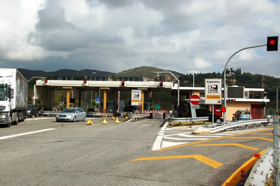 Il Casello autostradale dell'A24 di Vicovaro