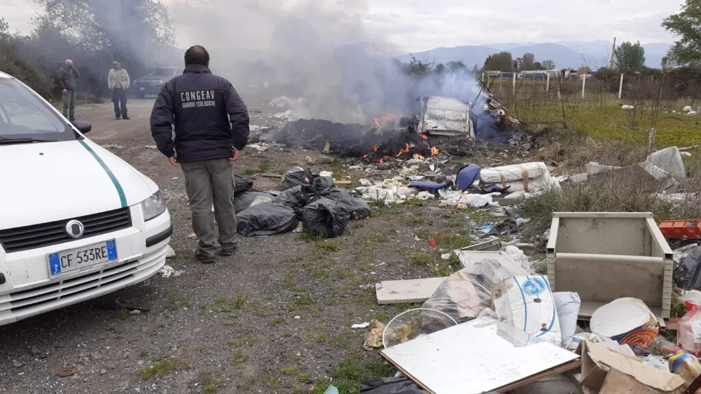 Controlli delle guardie ambientali del Congeav tra le discariche di Tivoli