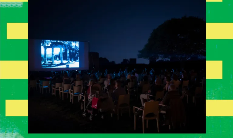 Una proiezione del Villae Film Festival a Villa Adriana