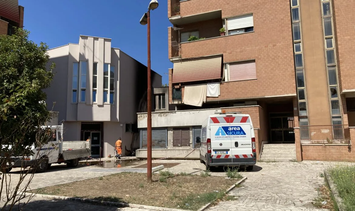 L’esterno dell’asilo di Borgonuovo