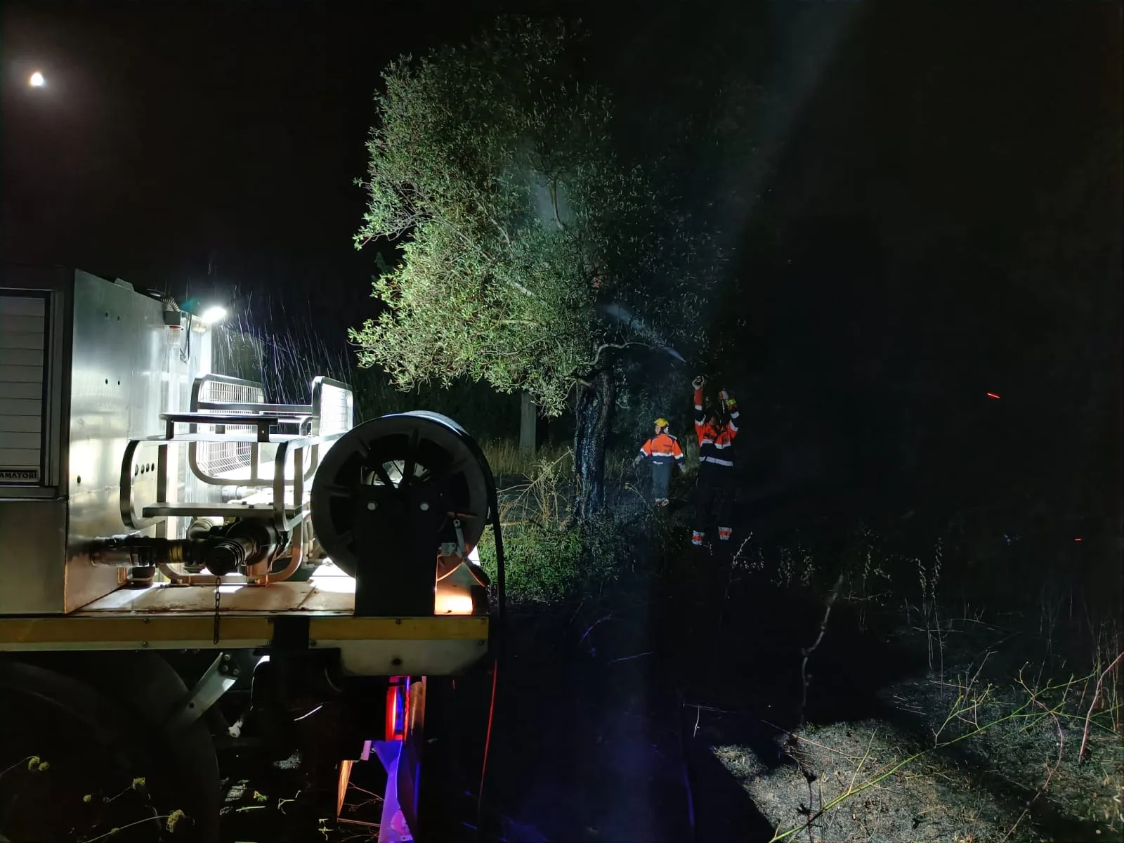 L'incendio si è sviluppato sotto Tivoli