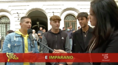 Un'immagine tratta dal servizio di Striscia la Notizia sull'Olivieri di Tivoli