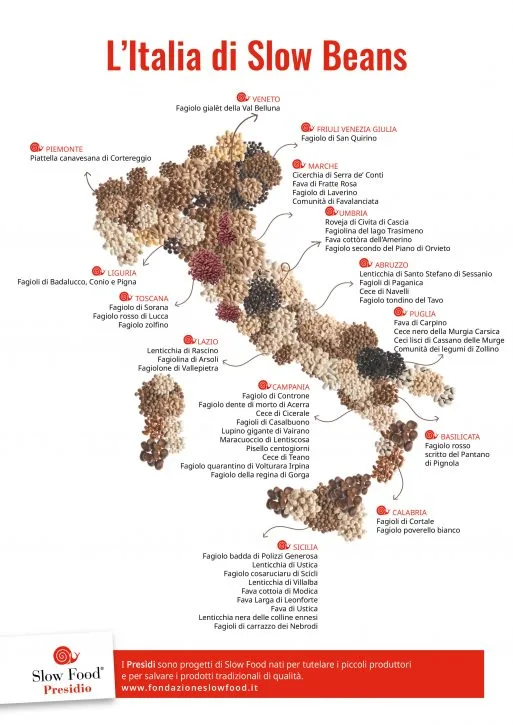 La mappa di Slow Beans in Italia