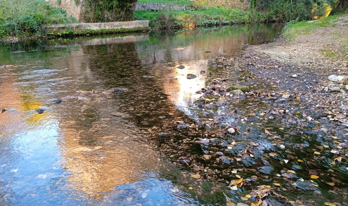 Fiume Aniene in secca a Subiaco