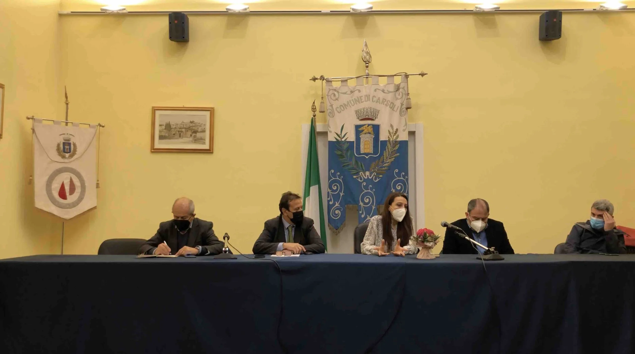 La riunione dei Sindaci a Carsoli per organizzare la lotta contro il caropedaggi