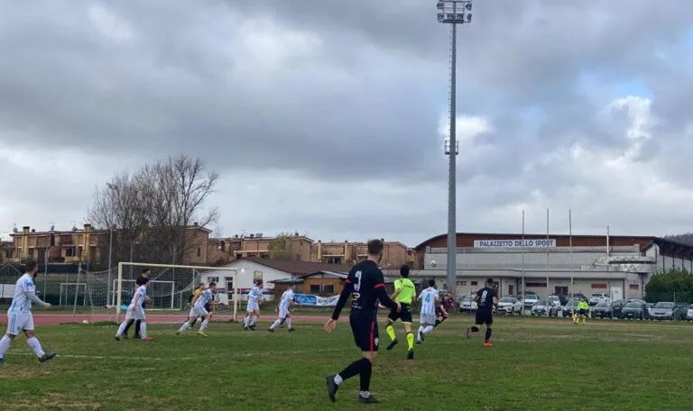 Uno scatto del match tra Fiano Romano e Setteville Caserosse. Fonte: pagina Facebook ASD Fiano Romano