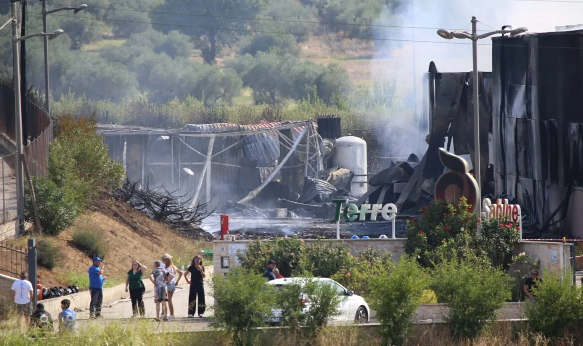 Terre Sabine distrutta dalle fiamme: danni incalcolabili per l’azienda simbolo di Montelibretti