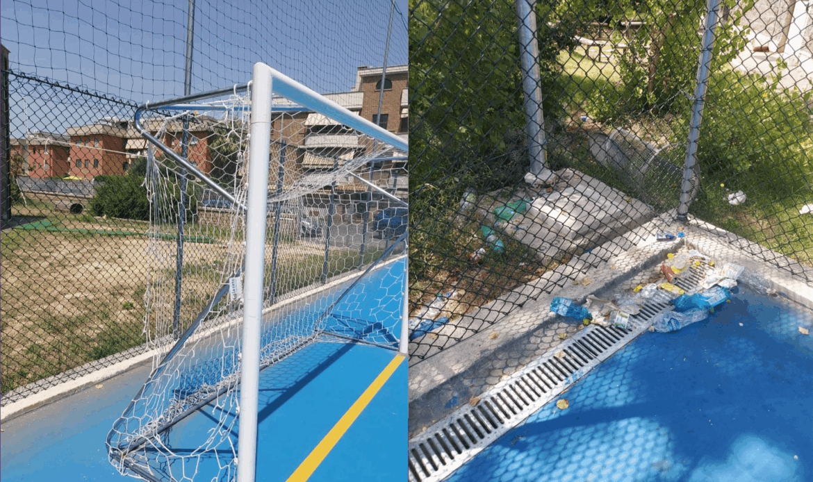 TIVOLI - Vandali al campo 