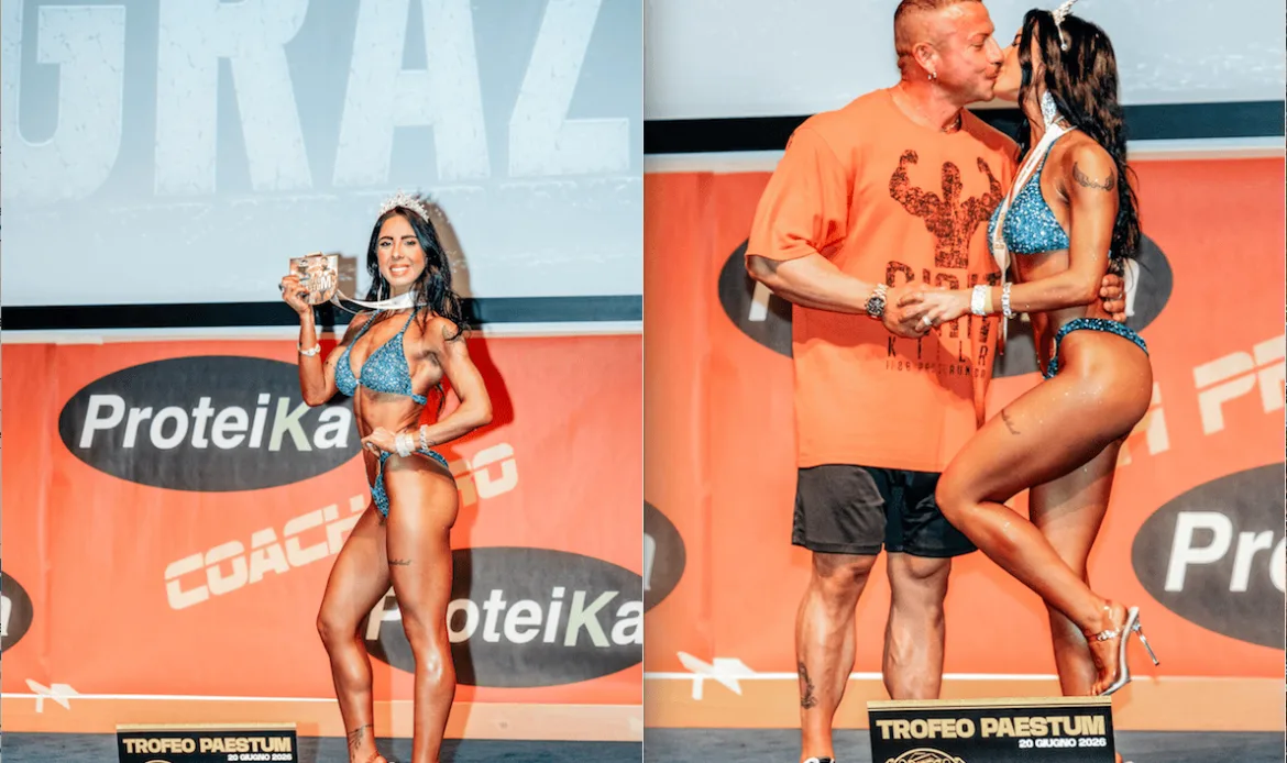 PALOMBARA SABINA - Body Building, Ilenia Carrozzo vince il “Trofeo Paestum”