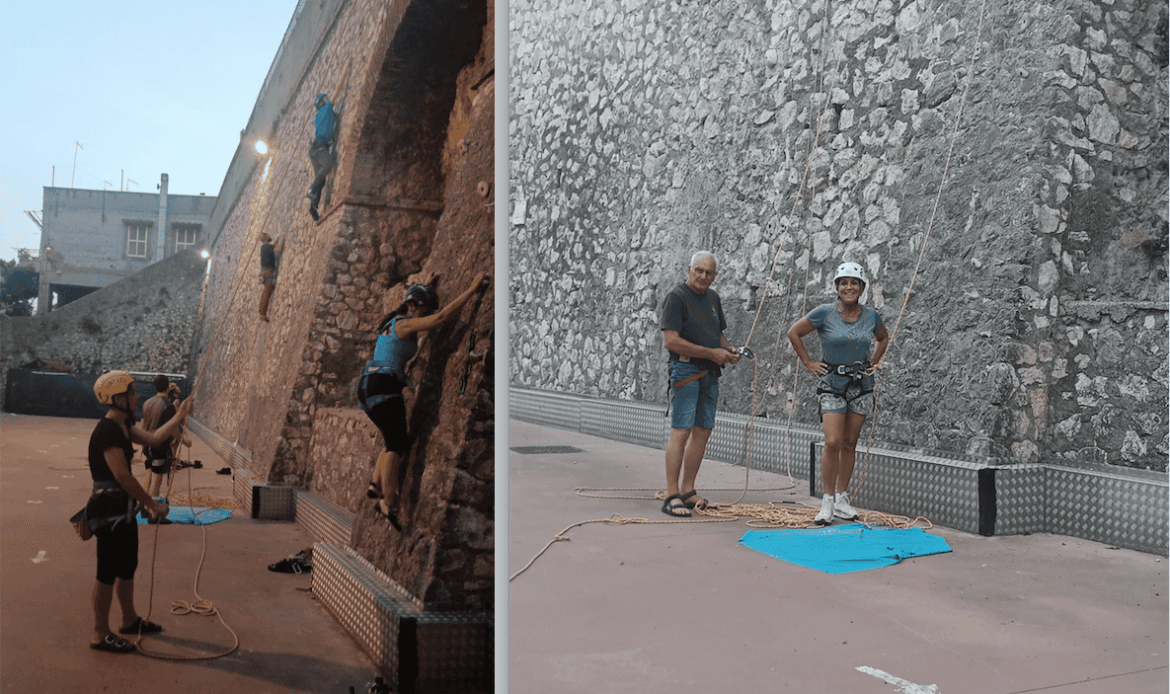 MONTECELIO - Riapre la parete di arrampicata: l’assessora allo Sport scala il muro romano