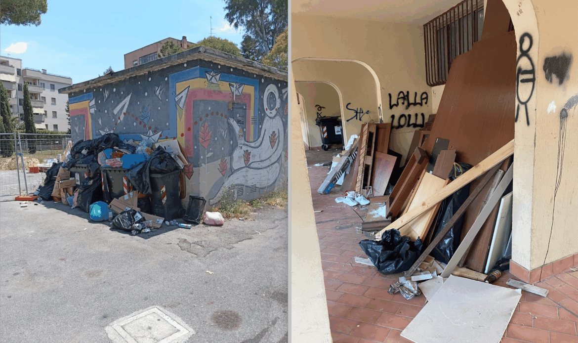 MONTEROTONDO - Discarica nel cortile delle case popolari: rissa sfiorata tra inquilini e operatori