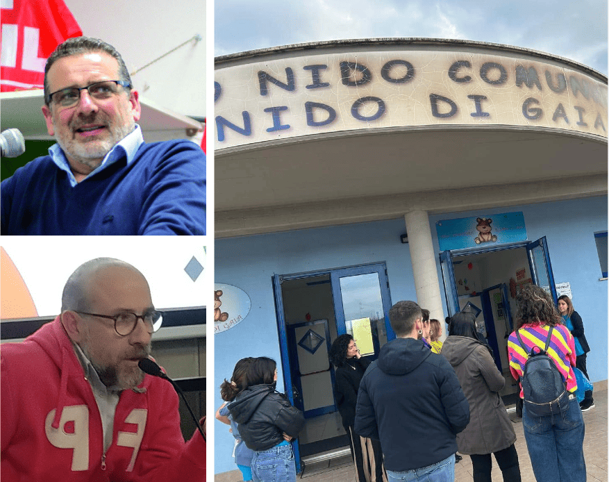 MONTEROTONDO - Asilo nido comunale in gestione ai privati: presidio dei lavoratori sotto al Municipio