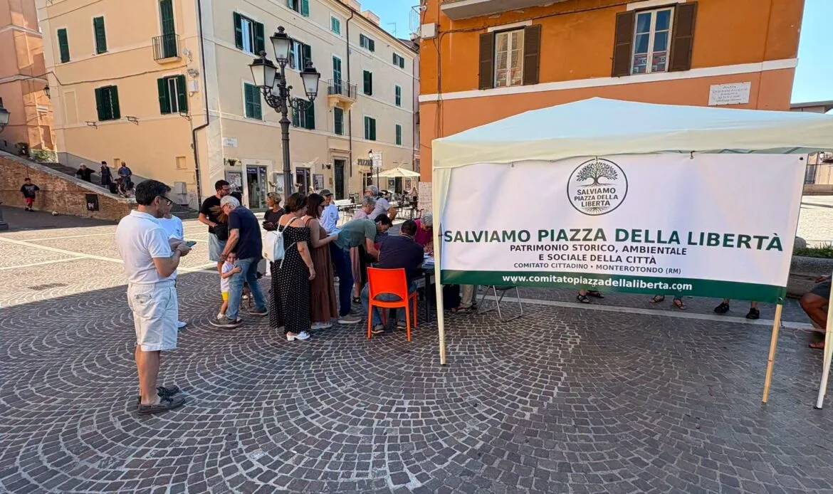 MONTEROTONDO - Flash Mob contro il parcheggio interrato in piazza della Libertà