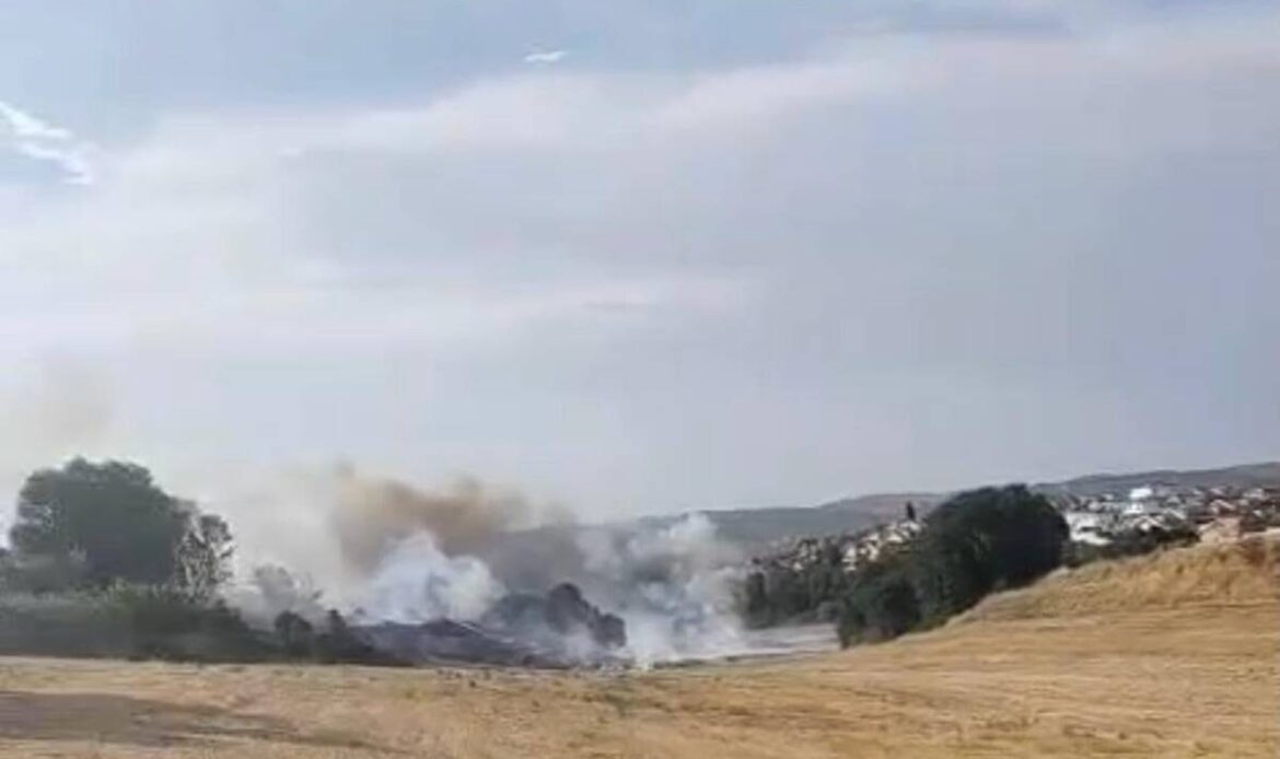 GUIDONIA - Setteville Nord brucia: fiamme a ridosso delle case