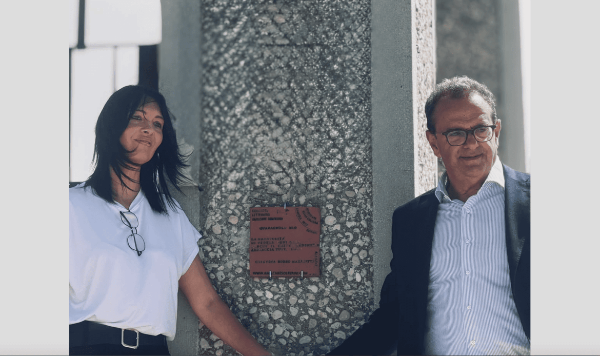 GUADAGNOLO – Le mattonelle d'arte di Alessandro Actis Grosso portano la poesia di Cristina Borro Marabitti in tutto il mondo