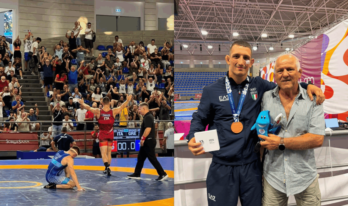 GUIDONIA - Lotta Greco Romana, Luca Dariozzi è medaglia di bronzo ai Giochi del Mediterraneo