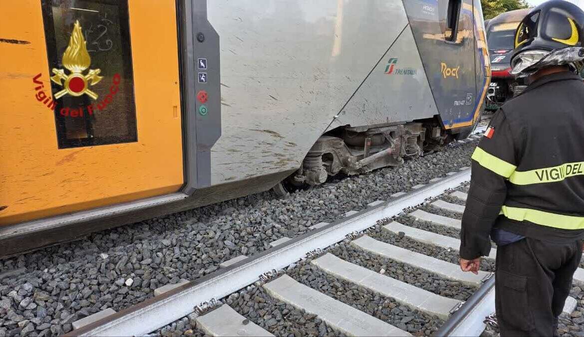 Montelibretti - Treno travolge due mucche e deraglia