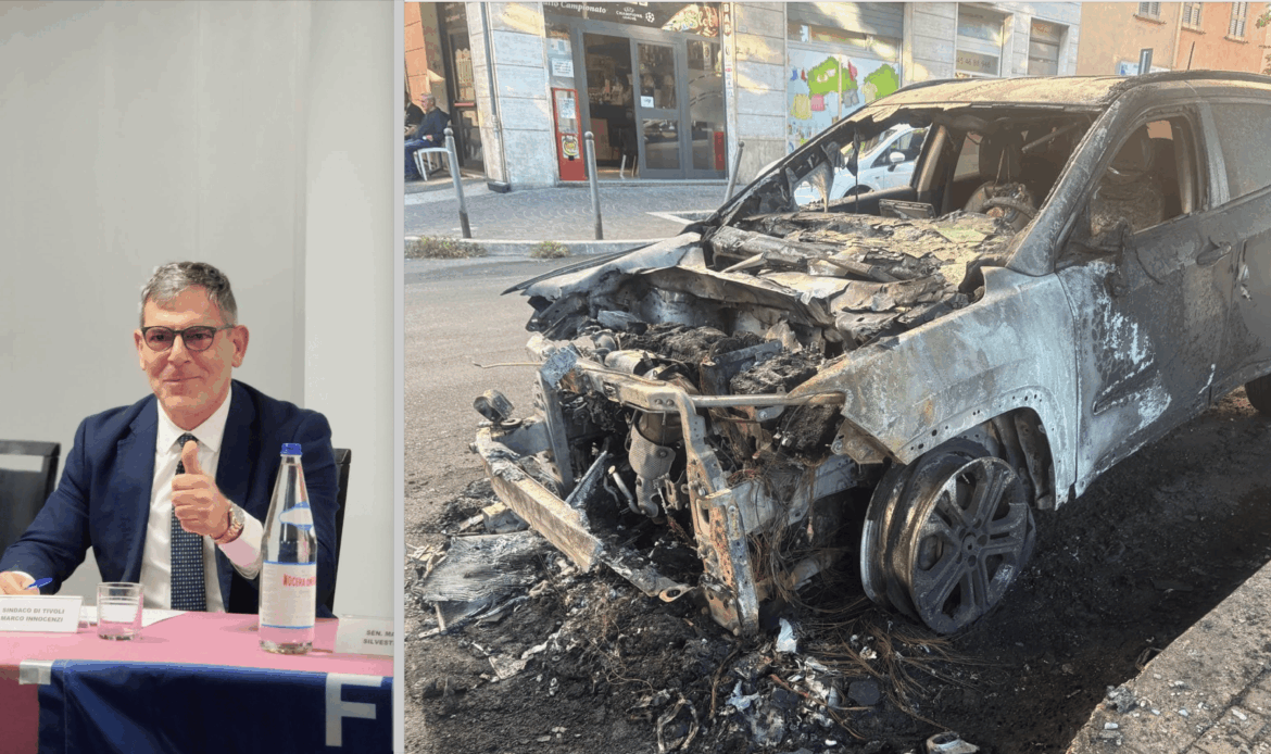 TIVOLI – Piromane incendia le auto, il sindaco: