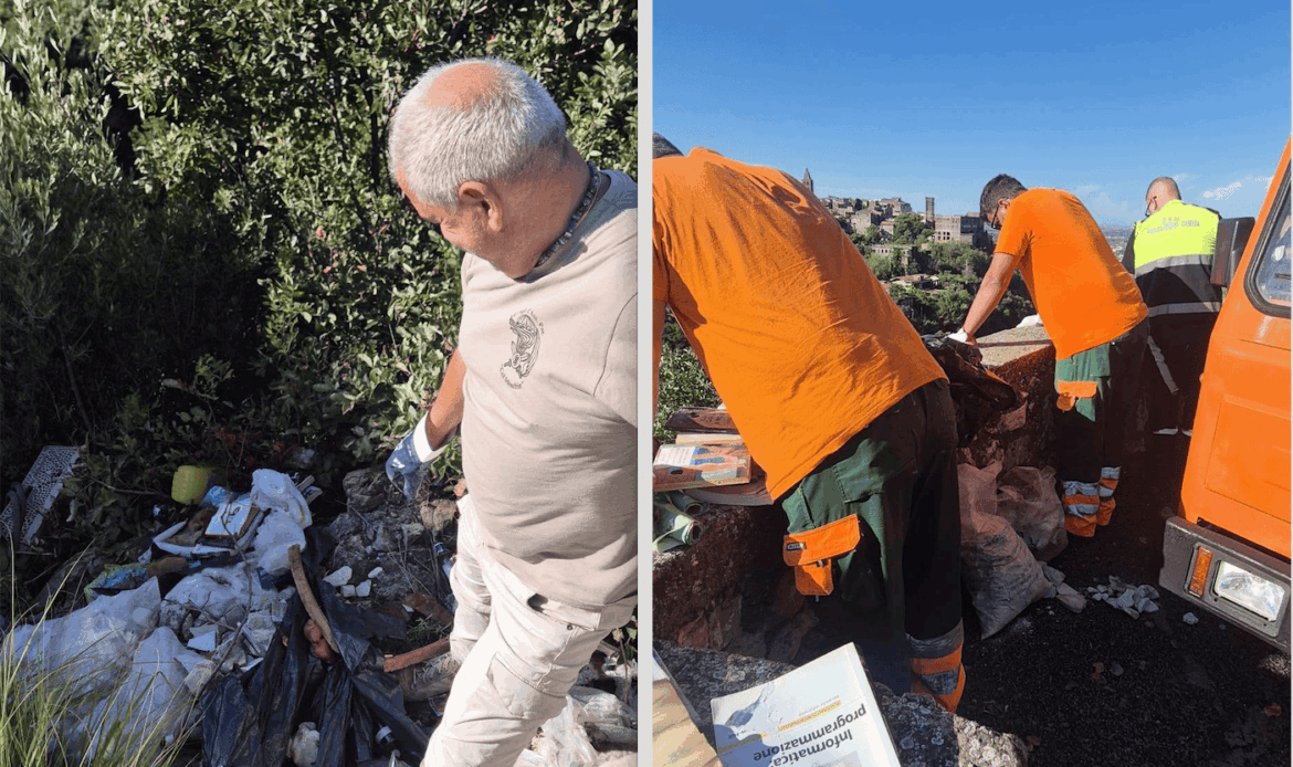 TIVOLI - Discarica con vista sulla Grande Cascata: scatta la bonifica dei rifiuti