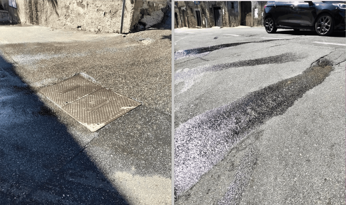 MONTECELIO - La fogna è rotta: liquami e puzza nauseabonda nel Borgo