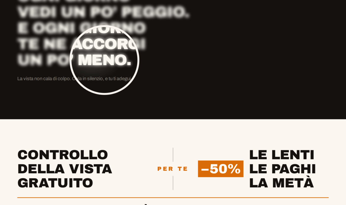 Ottobre è il Mese della Vista: il controllo gratuito nei Centri Ottici +VISTA