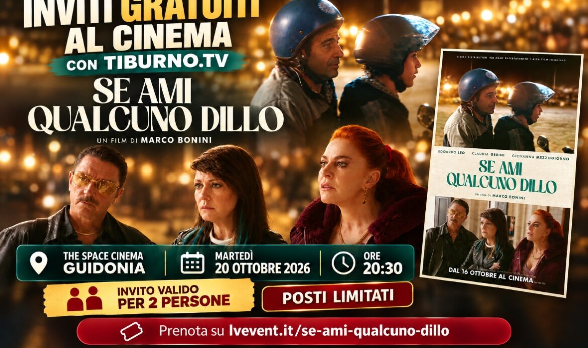60 INVITI GRATUITI AL CINEMA CON TIBURNO.TV