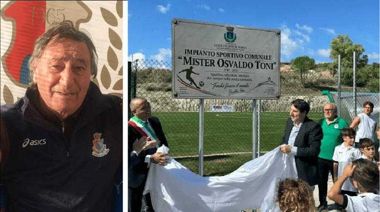 CASTELNUOVO DI PORTO – Il nuovo campo in omaggio a Osvaldo Toni, maestro di calcio e di vita